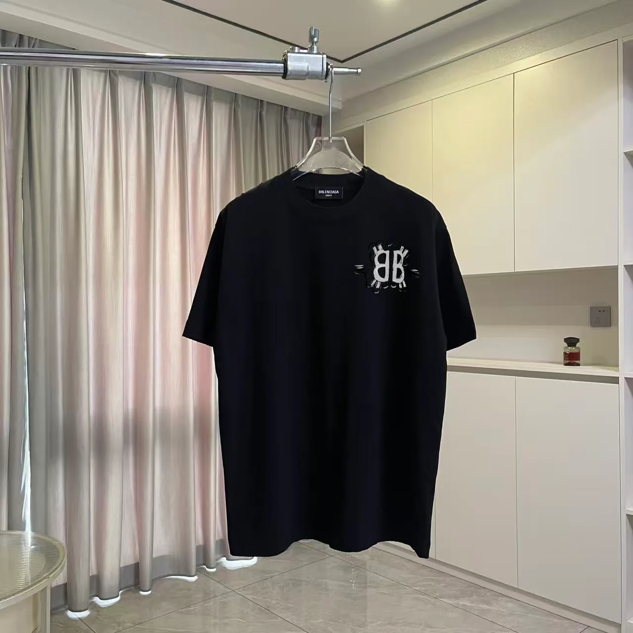 BALENCI*GA 2026 New Arrival logo 320g T Same Style Size：S M L XL XXL ：Black Red Green